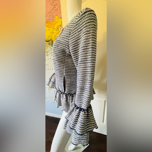 Banana Republic Striped Ruffle Sleeve Jacket - Picture 11 of 15